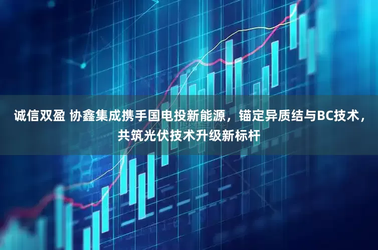 诚信双盈 协鑫集成携手国电投新能源，锚定异质结与BC技术，共筑光伏技术升级新标杆
